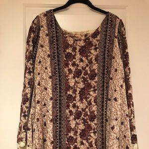 Long Sleeve Boho Dress